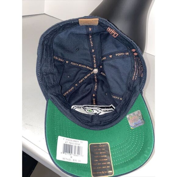 SEATTLE SEAHAWKS blue Medium cap / hat - 100% cotton - Forty seven - Picture 5 of 5